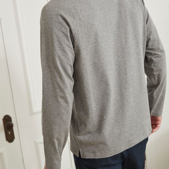 Supima (R) Cotton Crew-Neck T-Shirt in Gray Size Medium - Picture 3 of 3